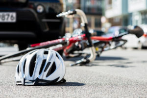 bike accident on road