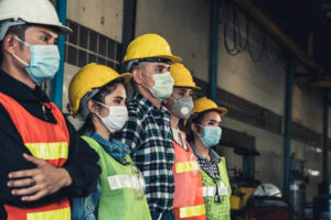 warehouse workers working during covid-19 pandemic