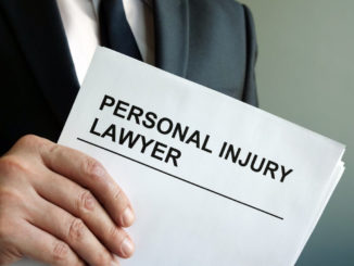 personal injury lawyer printer on a paper