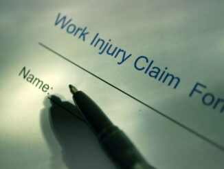 person filling workers' comp claim
