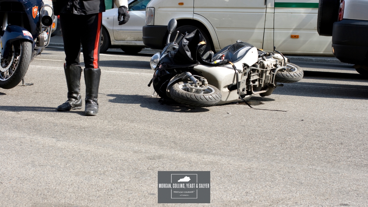 crashed motorcycle